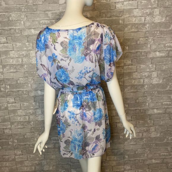NWT! BECCA Floral V-Neck Cover-Up Tunic M/L - Picture 9 of 10